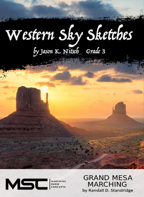 Western Sky Sketches - Marching Show Concepts